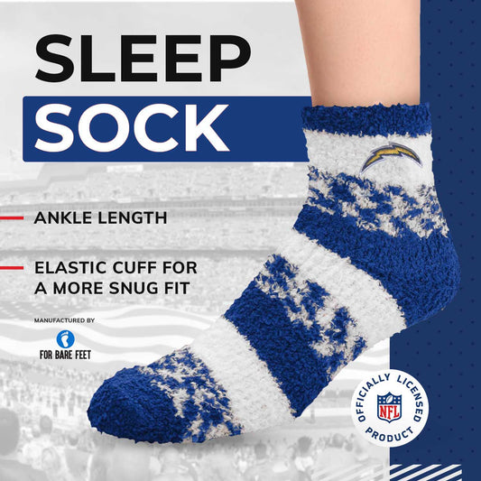 Los Angeles Chargers NFL Cozy Soft Slipper Socks - Royal