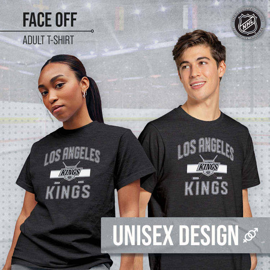 Los Angeles Kings NHL Adult Faceoff Tag-Less T-Shirt - Black
