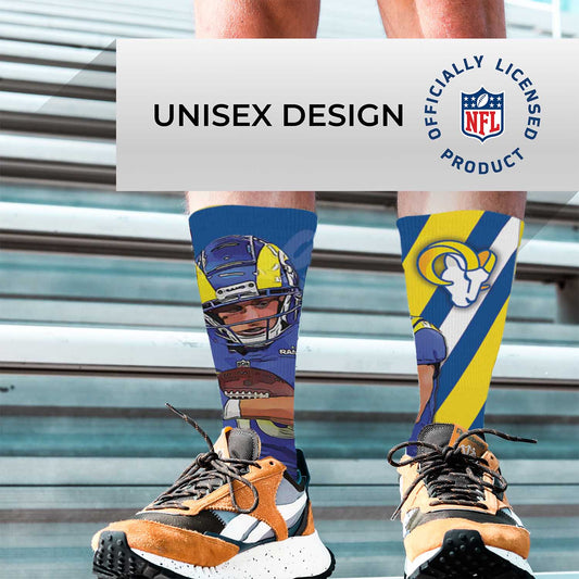 Los Angeles Rams NFL Adult Player Stripe Sock - Blue #10