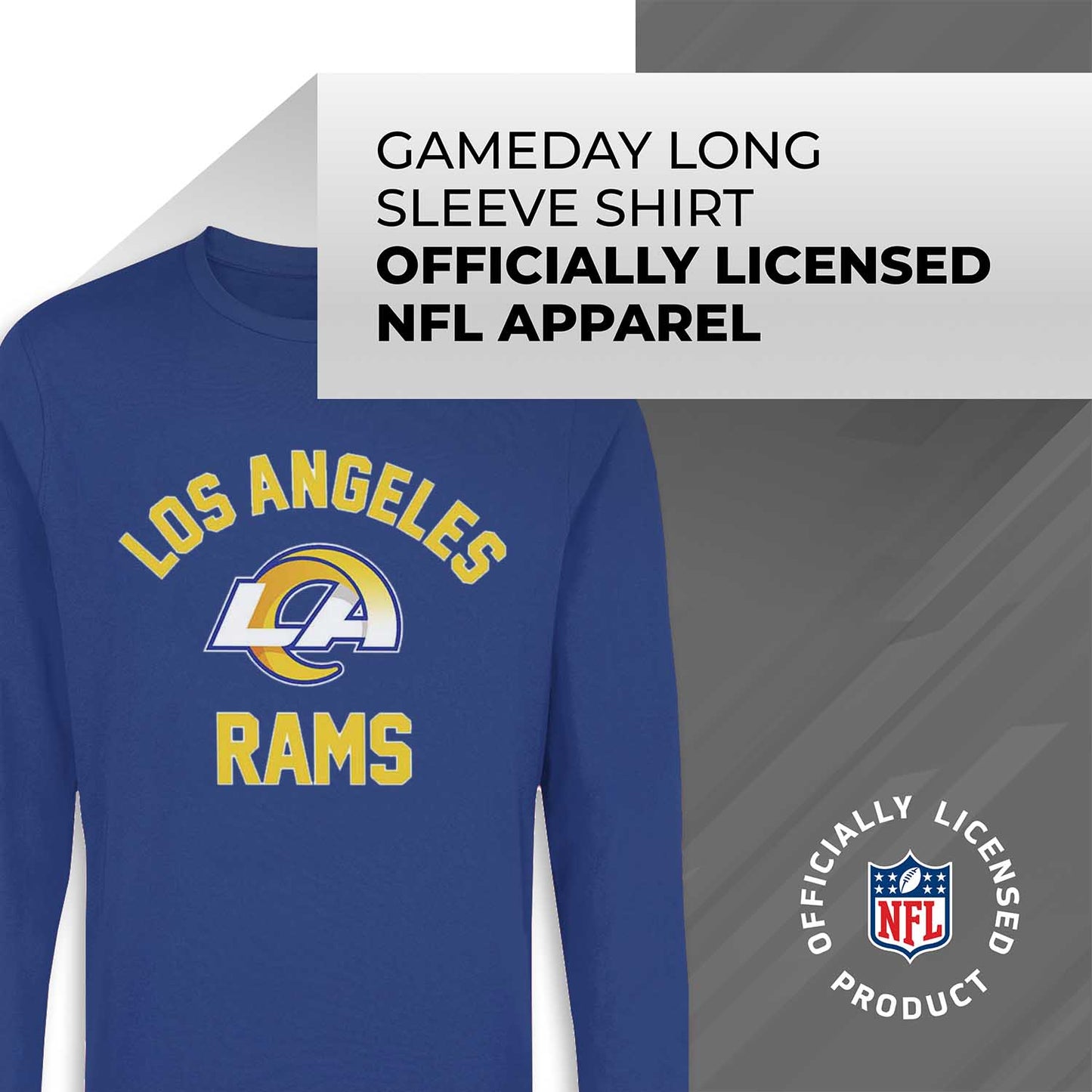 Los Angeles Rams NFL Gameday Adult Long Sleeve Shirt - Royal
