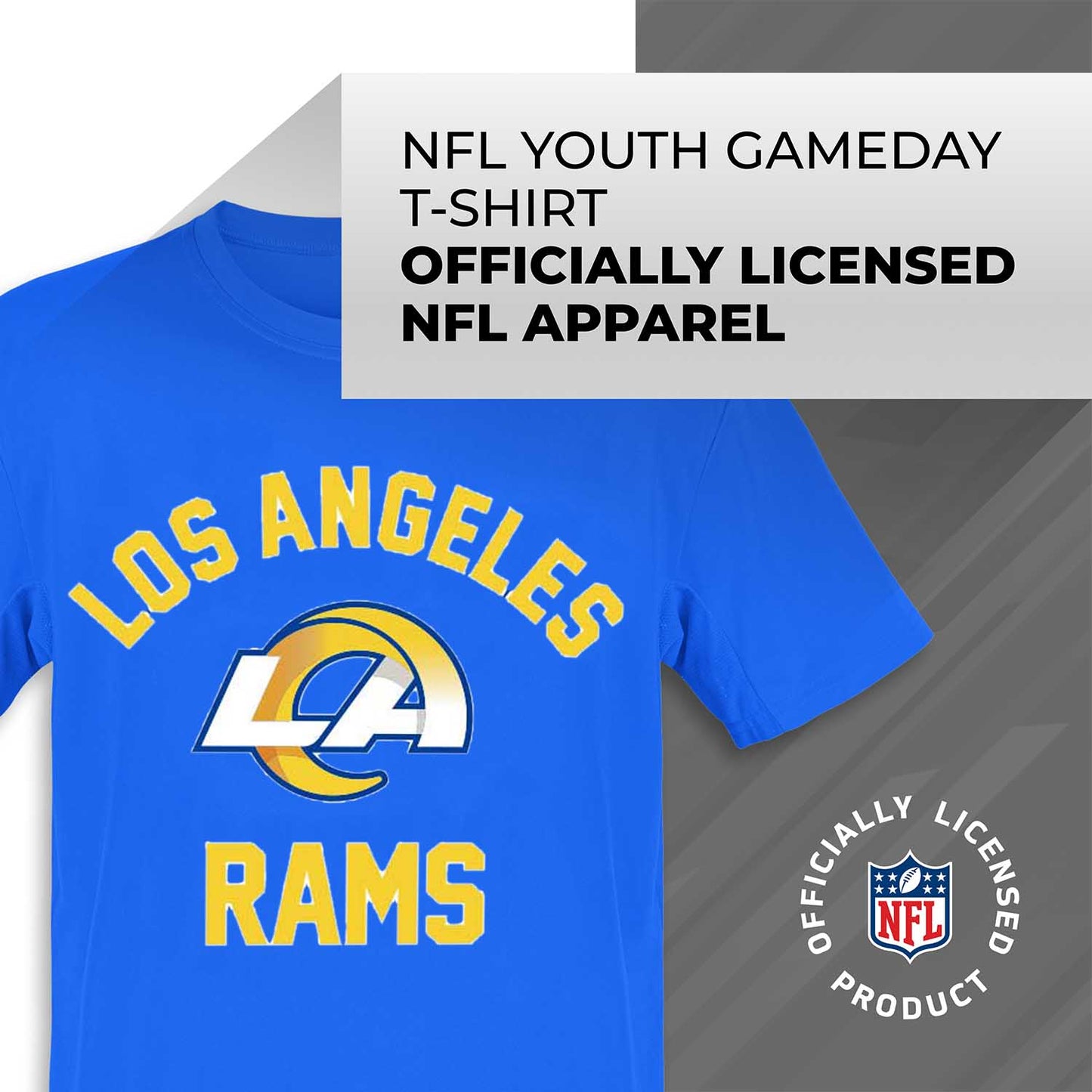 Los Angeles Rams NFL Youth Gameday Football T-Shirt - Royal