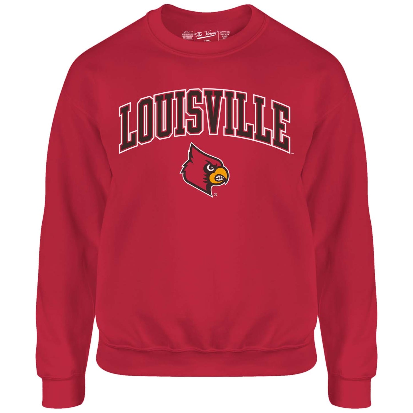 Louisville Cardinals Adult Arch & Logo Soft Style Gameday Crewneck Sweatshirt - Red