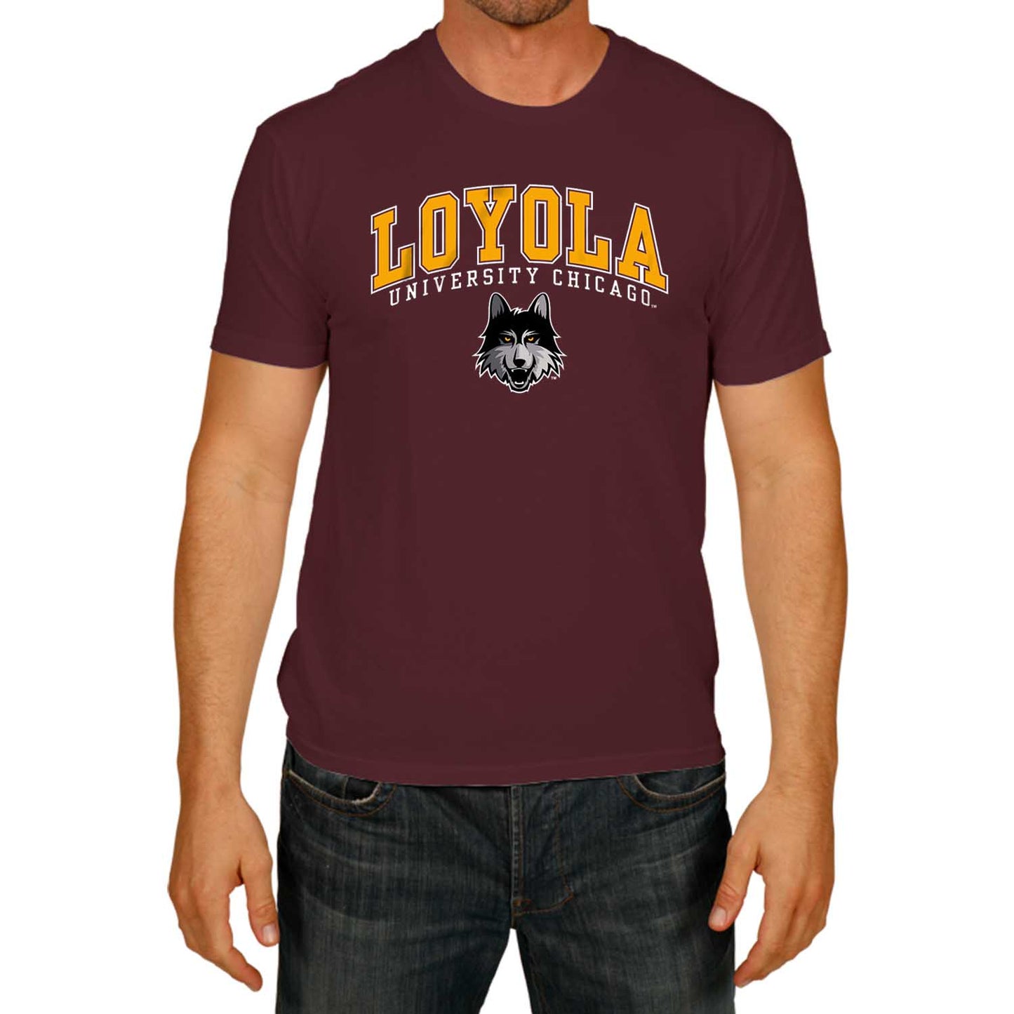 Loyola Chicago Ramblers NCAA Adult Gameday Cotton T-Shirt - Maroon