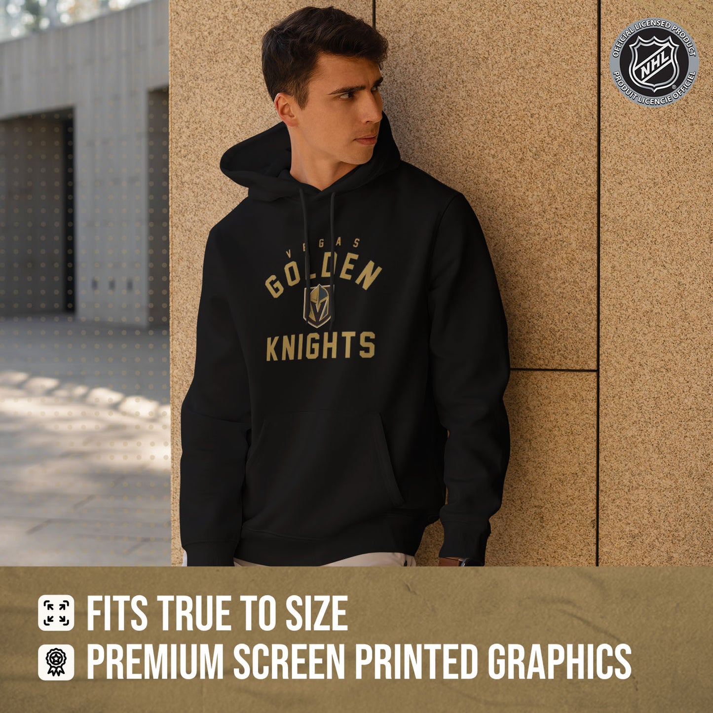Las Vegas Golden Knights Adult NHL Gameday Hooded Sweatshirt - Black