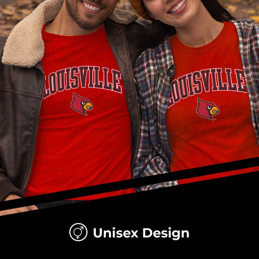 Louisville Cardinals NCAA Adult Gameday Cotton T-Shirt - Red