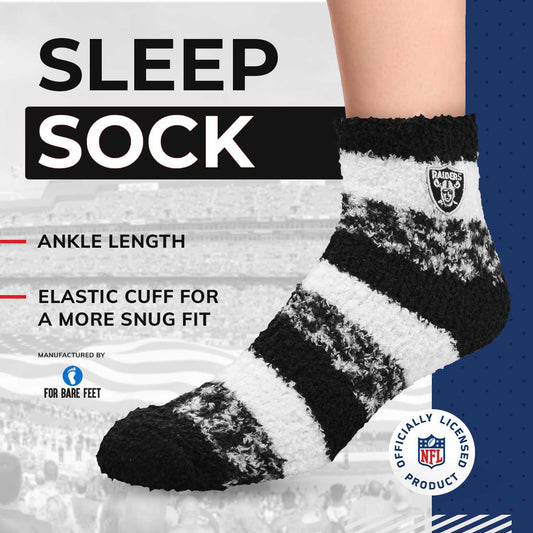 Las Vegas Raiders NFL Cozy Soft Slipper Socks - Black