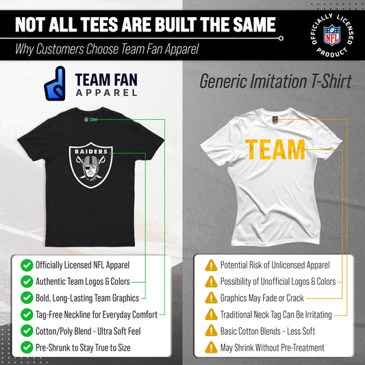 Las Vegas Raiders NFL Modern Throwback T-shirt - Team Color