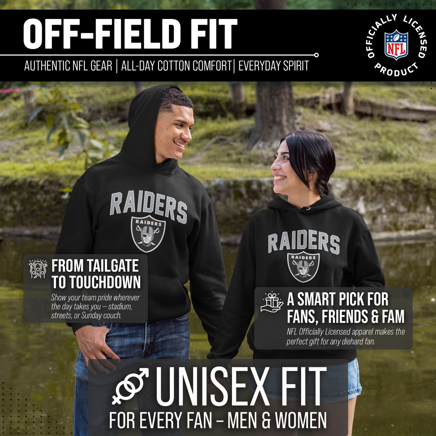 Las Vegas Raiders NFL Home Team Hoodie - Black
