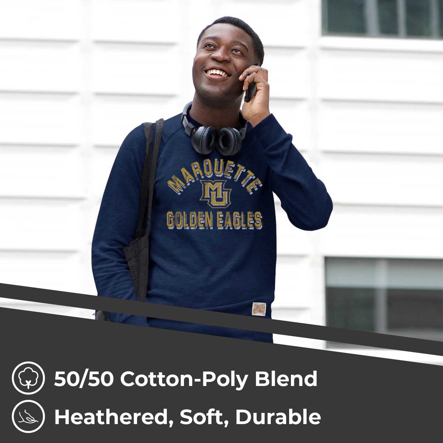 Marquette Golden Eagles Adult University Crewneck - Navy