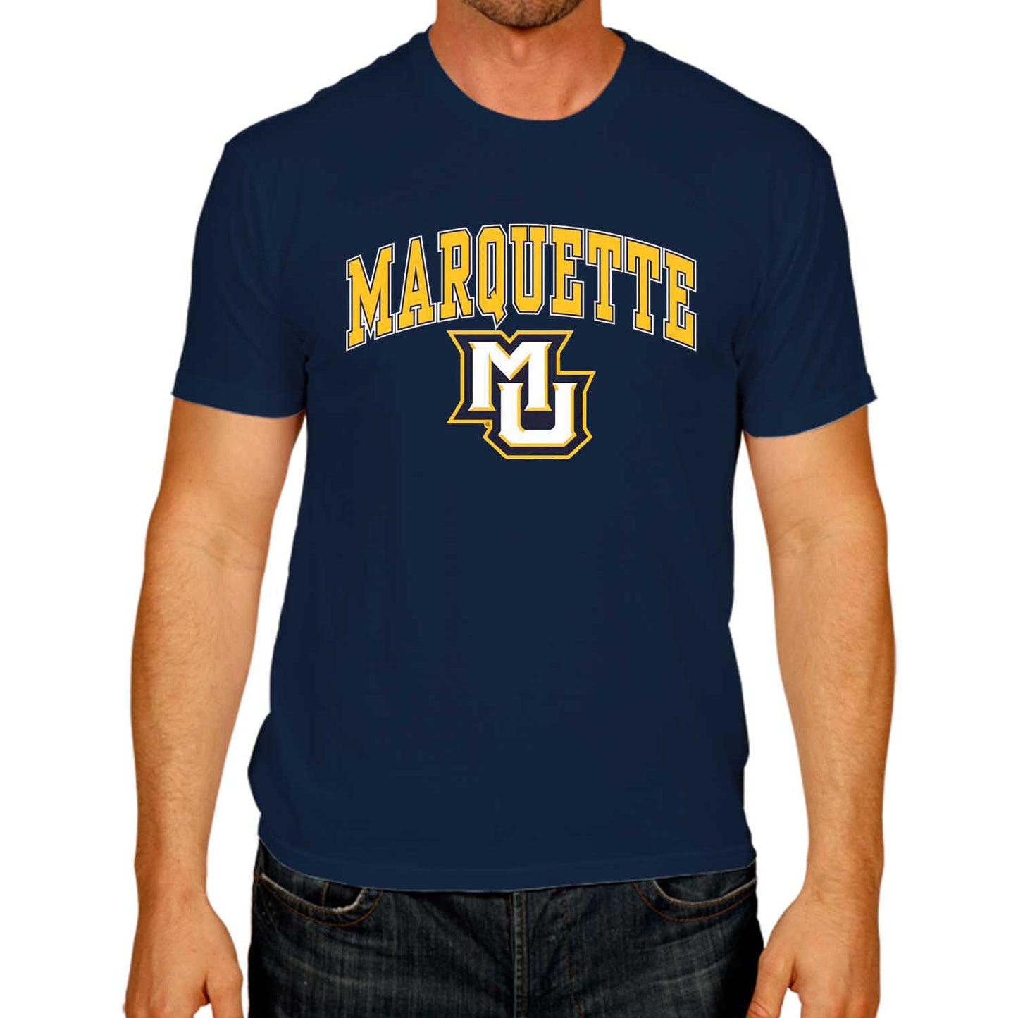 Marquette Golden Eagles NCAA Adult Gameday Cotton T-Shirt - Navy