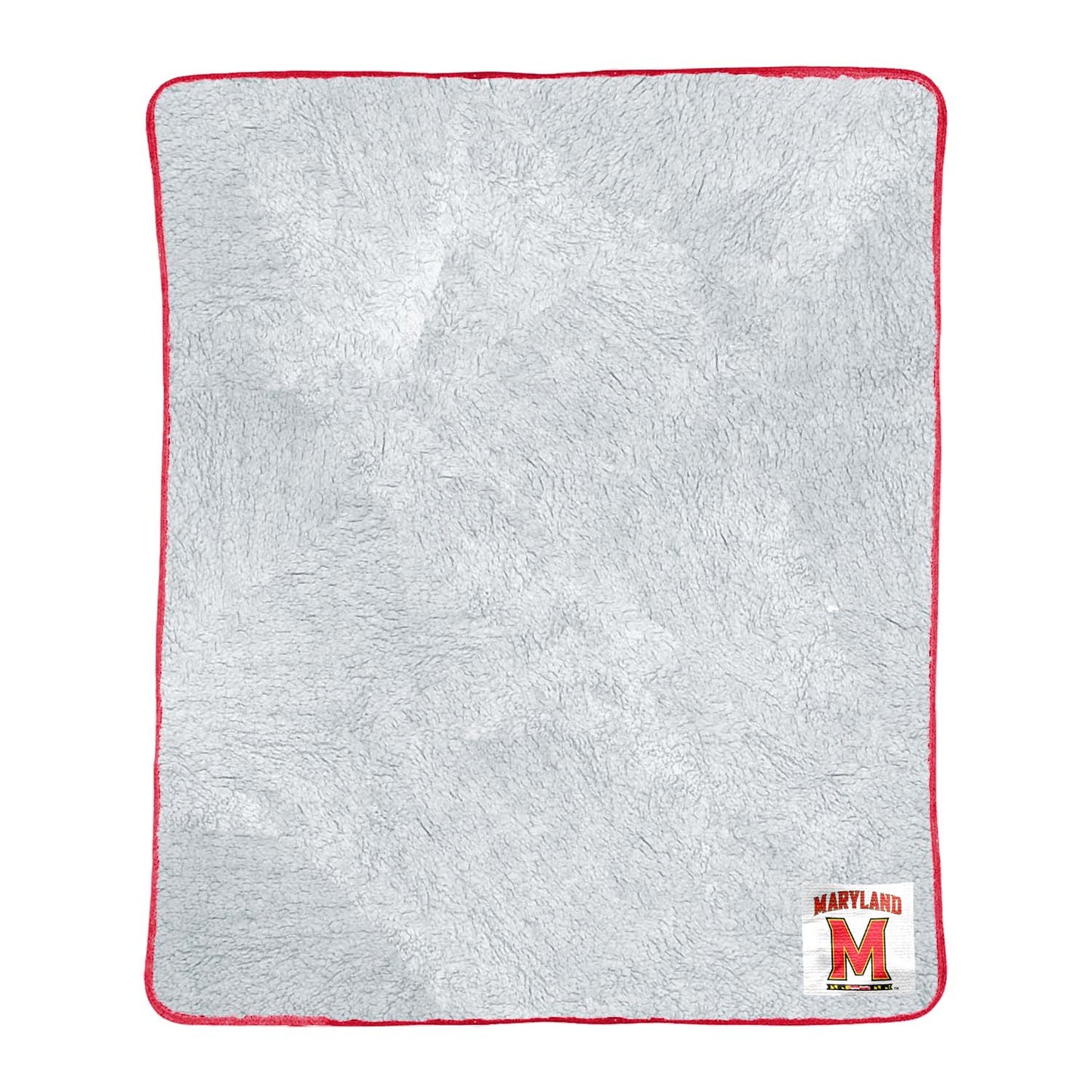 Maryland Terrapins NCAA Silk Sherpa College Throw Blanket - Red