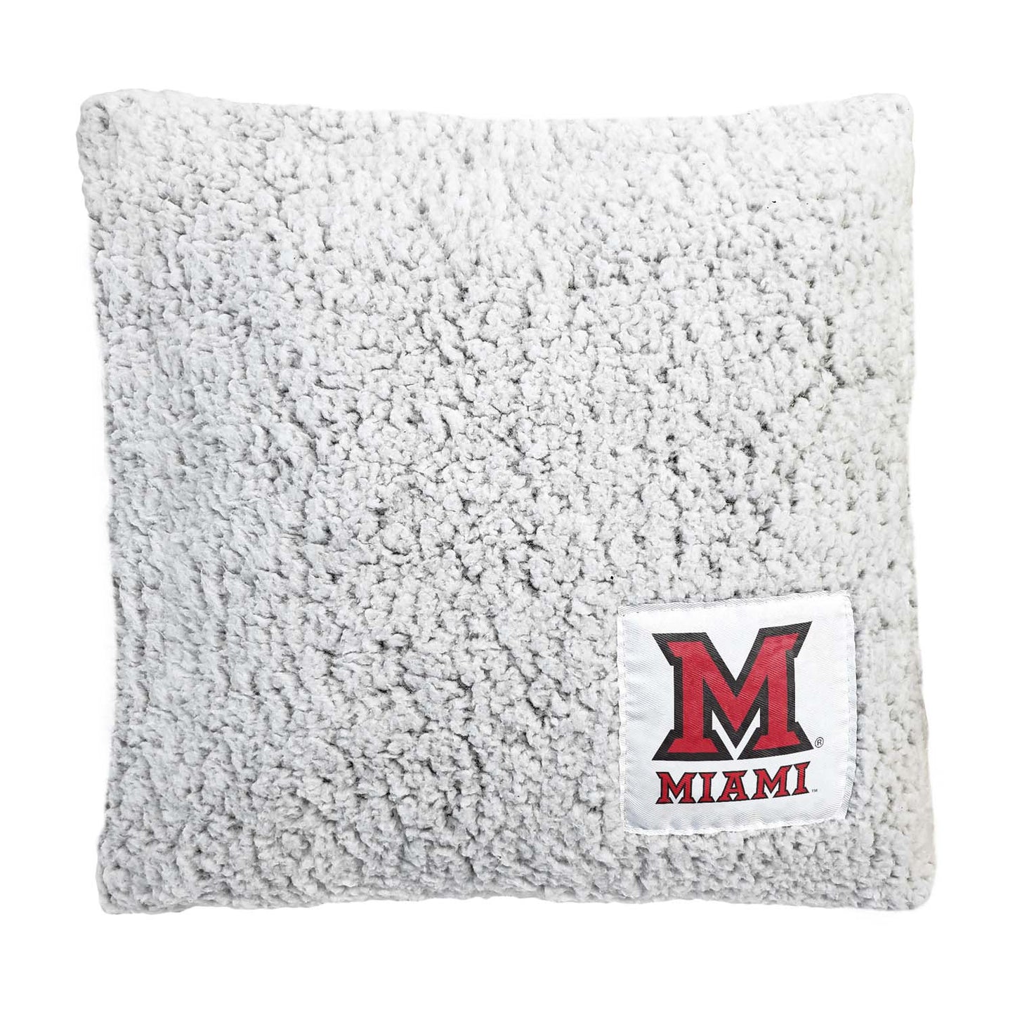 Miami Redhawks Two Tone Sherpa Throw Pillow - Team Color