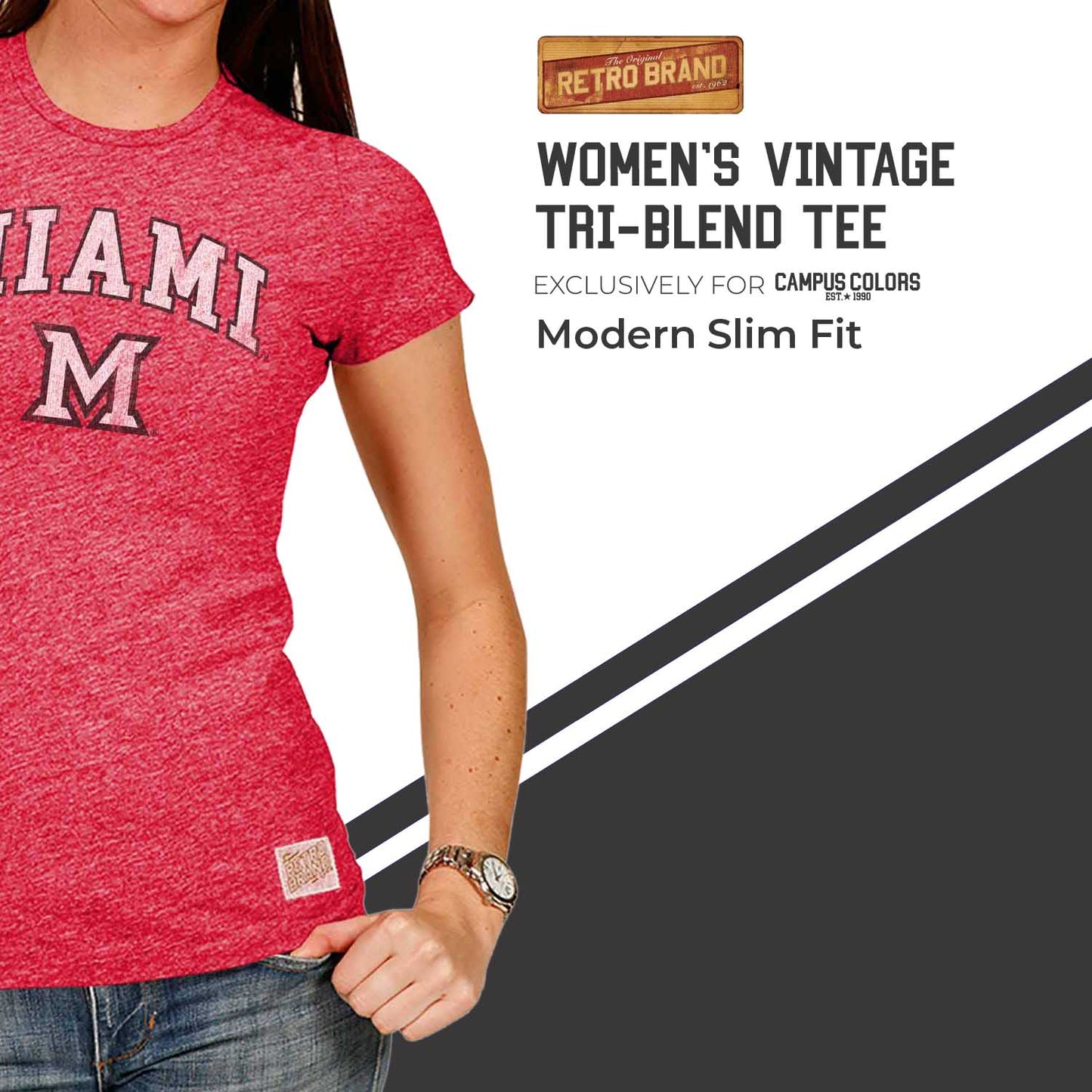 Miami Redhawks University Women's T-Shirt - Red