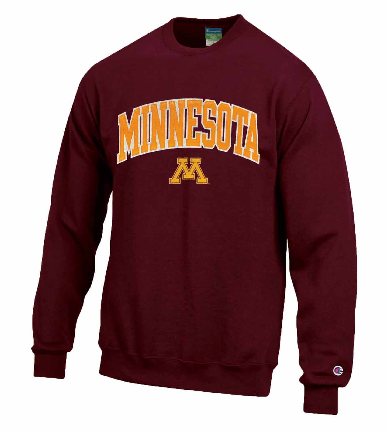 Minnesota Golden Gophers Adult Tackle Twill Crewneck - Maroon