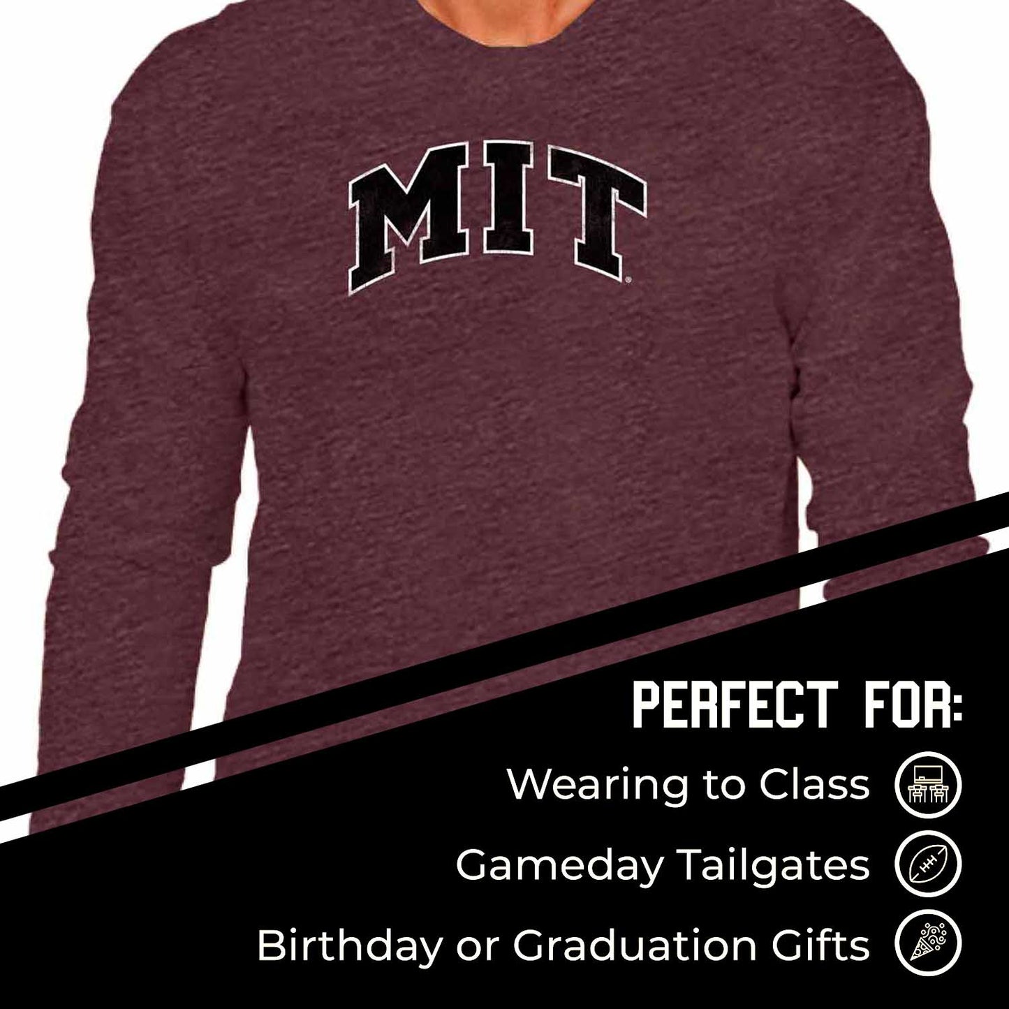 MIT Engineers NCAA MVP Adult Long-Sleeve Shirt - Maroon
