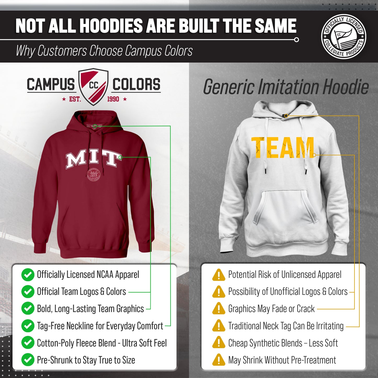 MIT Engineers Adult Arch & Logo Soft Style Gameday Hooded Sweatshirt - Cardinal
