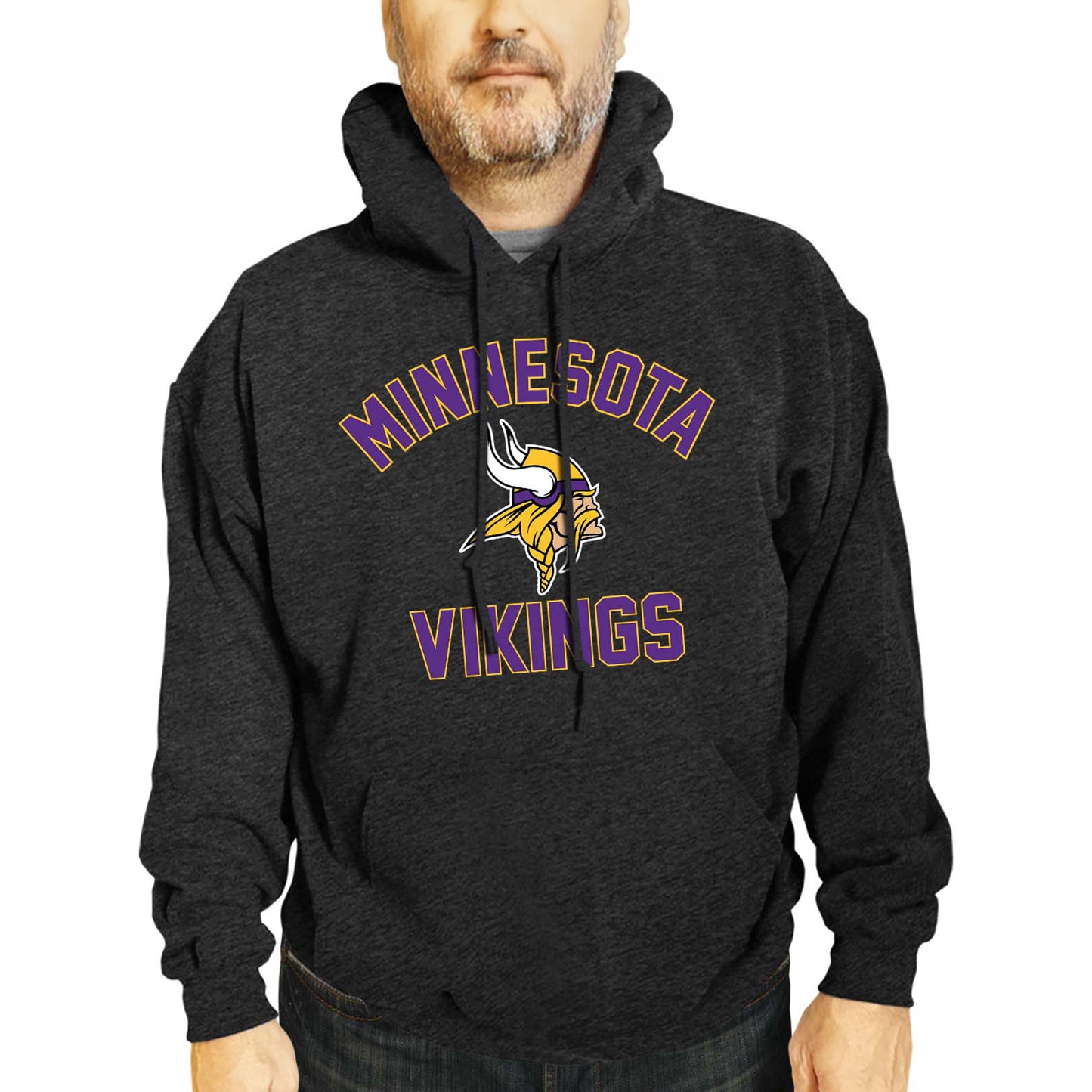 Minnesota Vikings NFL Adult Gameday Hooded Sweatshirt - Charcoal