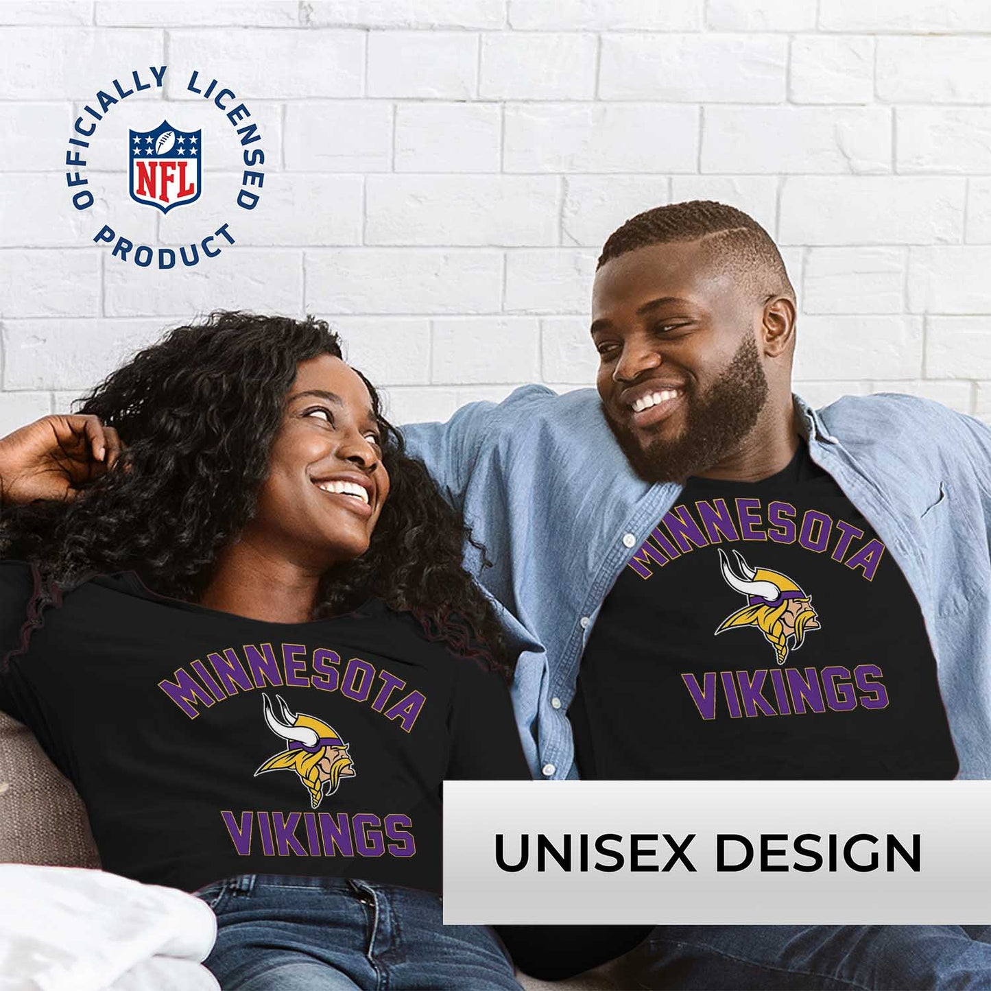 Minnesota Vikings NFL Gameday Adult Long Sleeve Shirt - Black