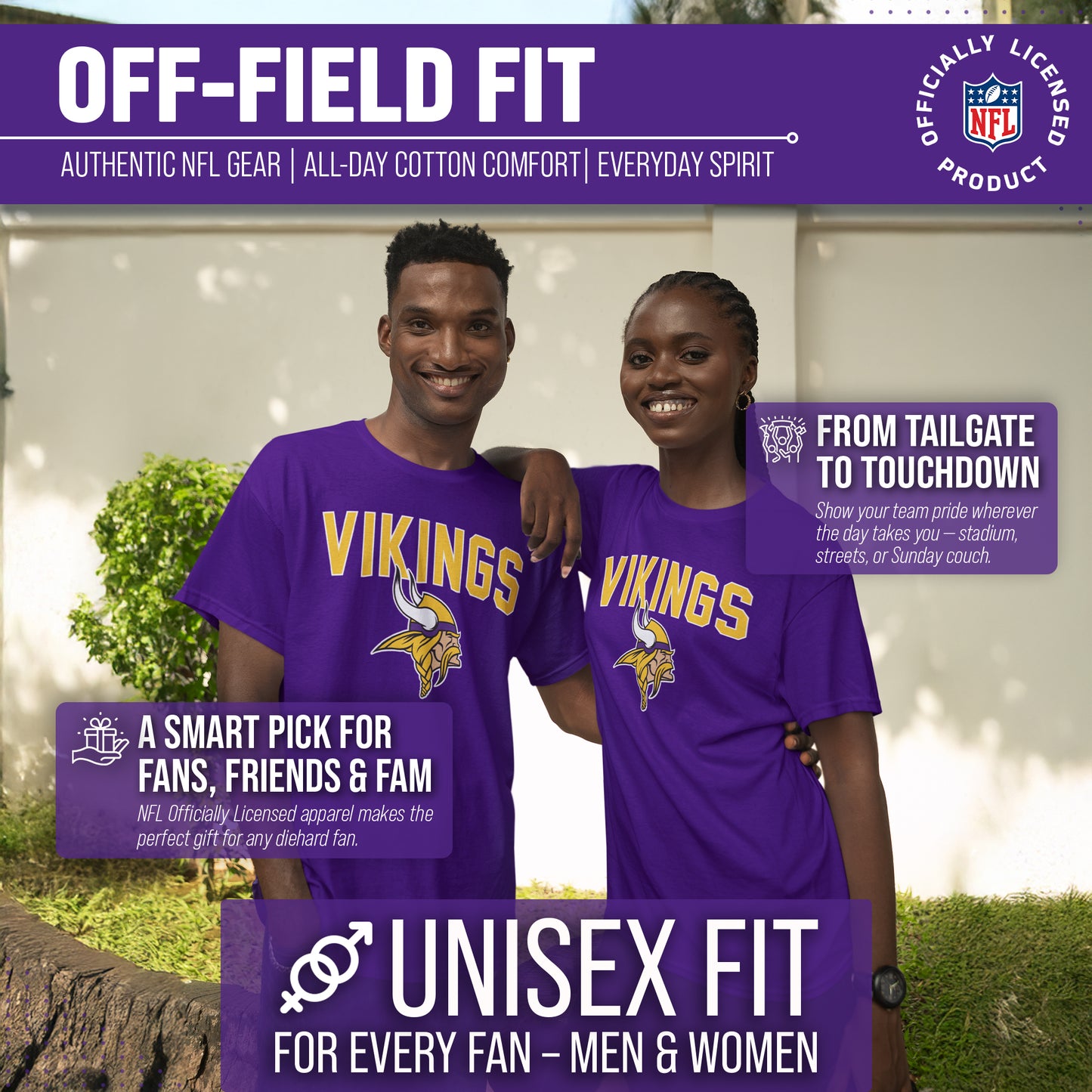 Minnesota Vikings NFL Home Team Tee - Purple