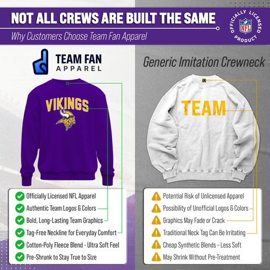 Minnesota Vikings NFL Home Team Crew - Purple