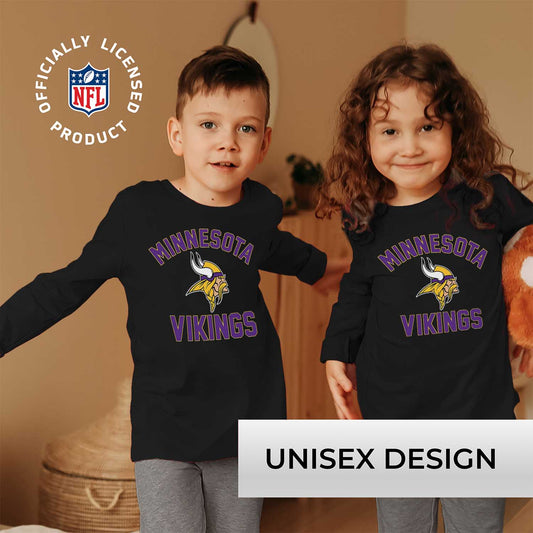 Minnesota Vikings NFL Youth Gameday Crewneck Sweatshirt - Black