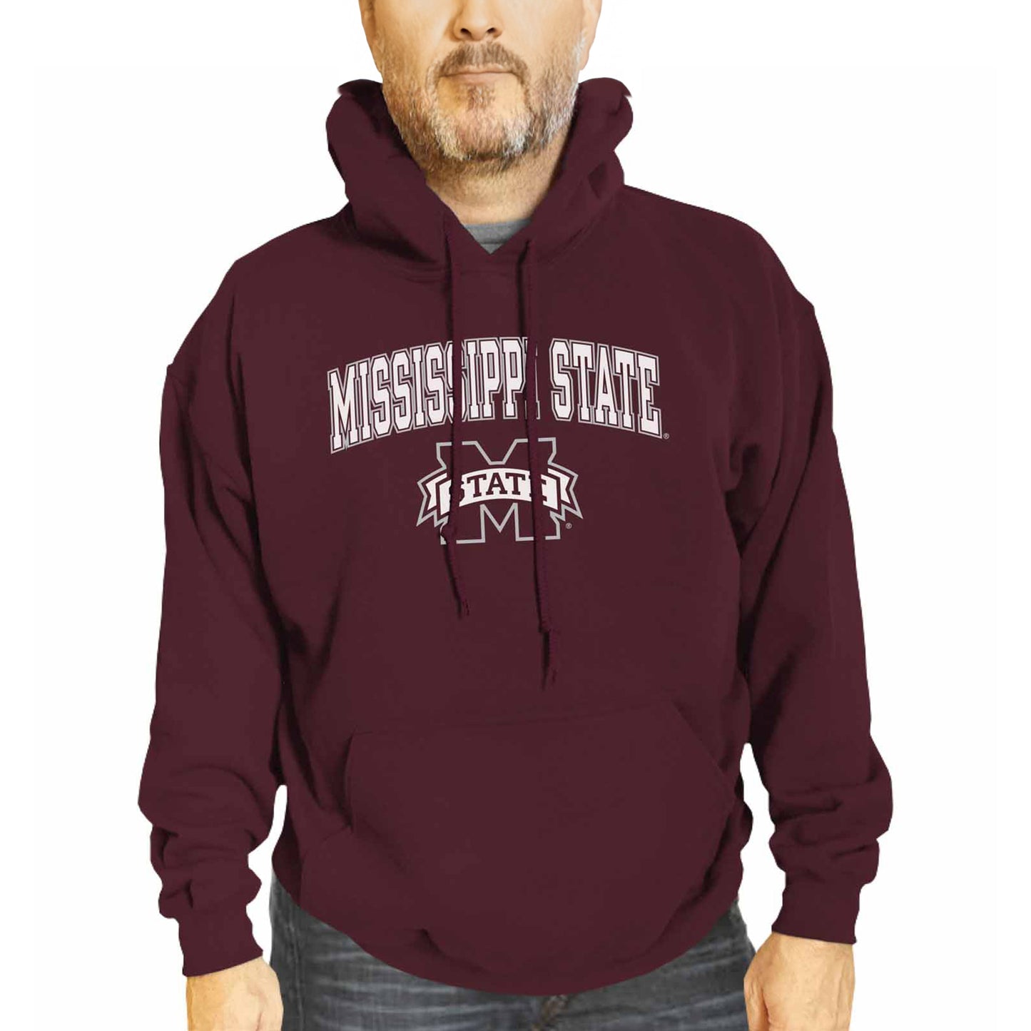 Mississippi State Bulldogs Adult Arch & Logo Soft Style Gameday Hooded Sweatshirt - Team Color