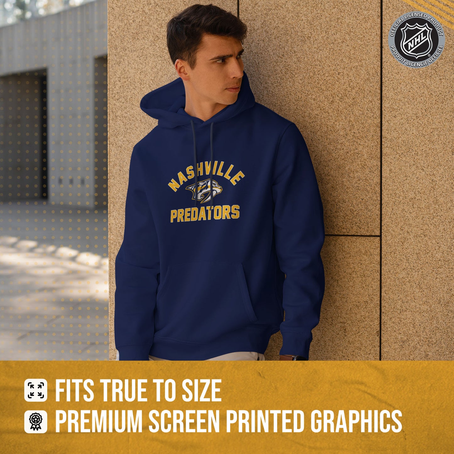 Nashville Predators Adult NHL Gameday Hooded Sweatshirt - Navy
