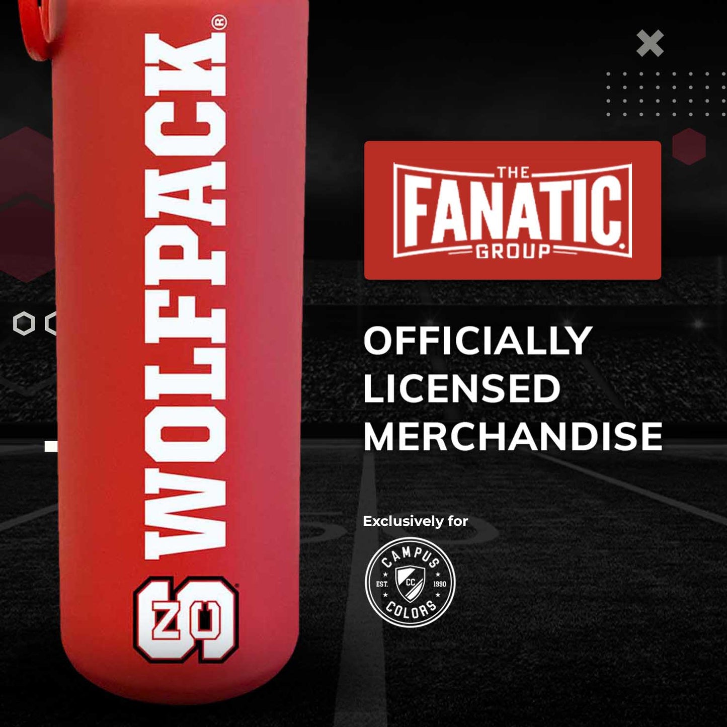NC State Wolfpack NCAA Stainless Steel Water Bottle - Red