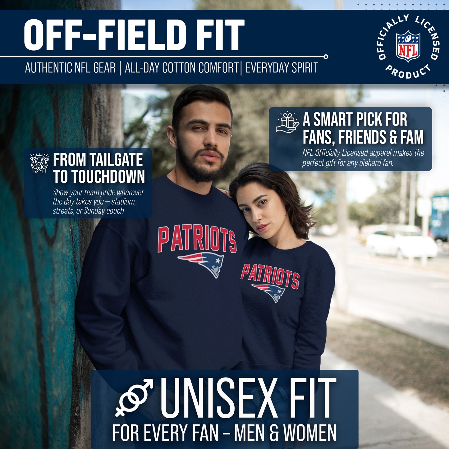 New England Patriots NFL Home Team Crew - Navy