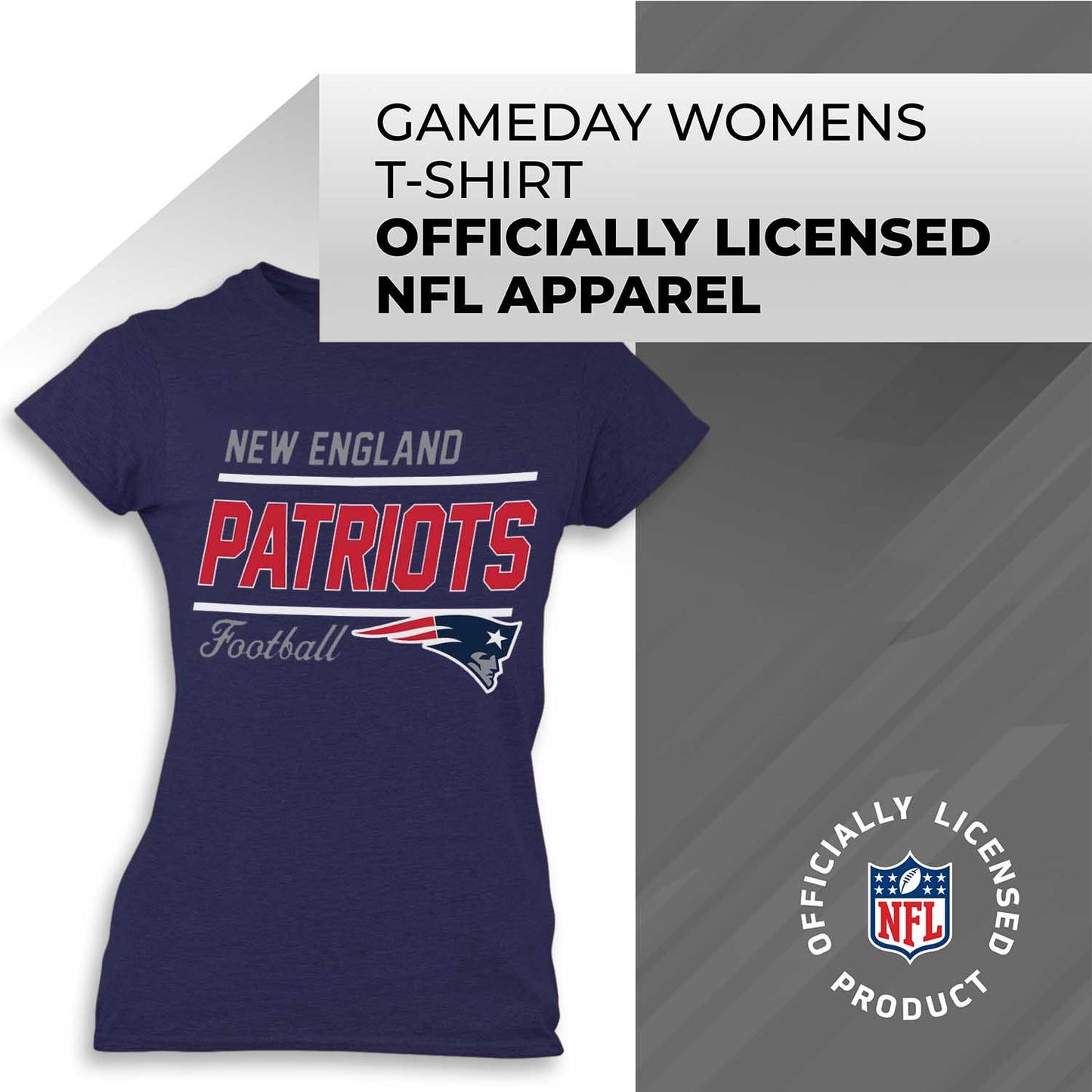 New England Patriots NFL Gameday Women's Relaxed Fit T-shirt - Navy