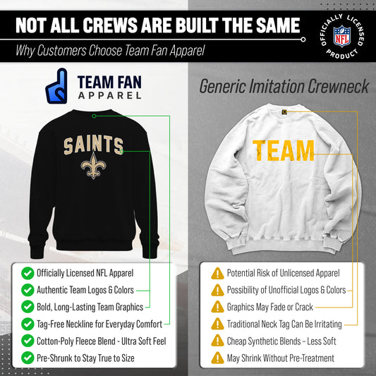 New Orleans Saints NFL Home Team Crew - Black