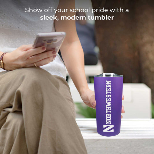 Northwestern Wildcats NCAA Stainless Steel Tumbler perfect for Gameday - Purple