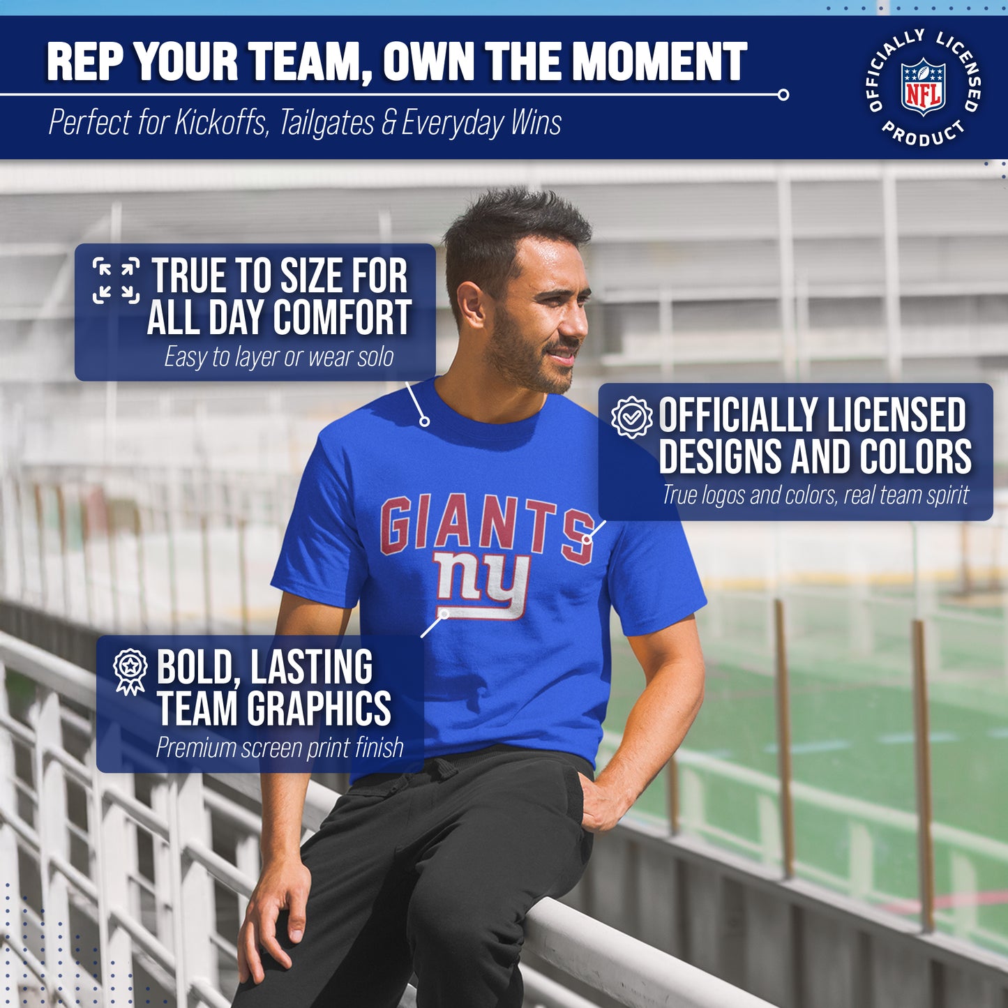New York Giants NFL Home Team Tee - Royal