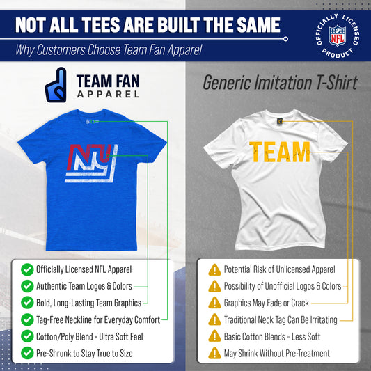 New York Giants NFL Modern Throwback T-shirt - Royal