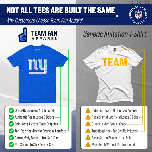 New York Giants NFL Modern Throwback T-shirt - Team Color