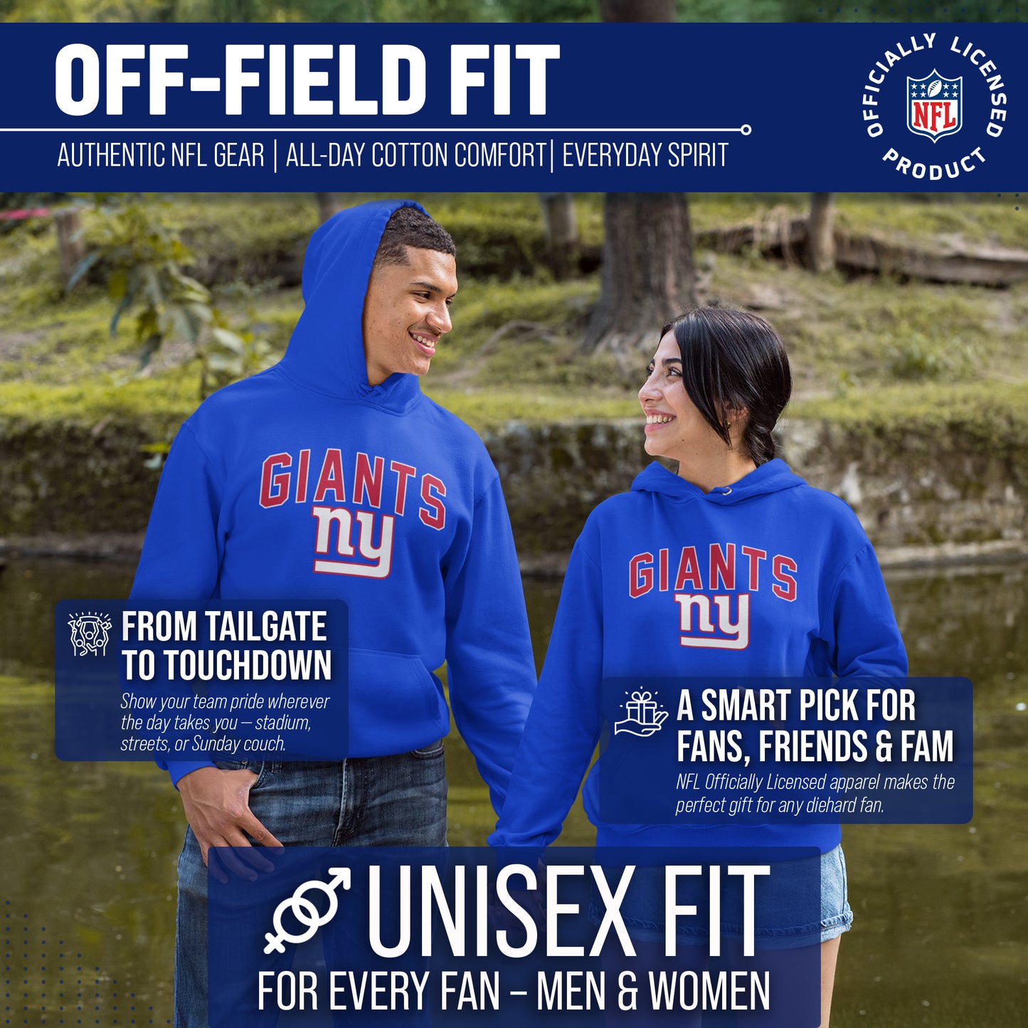 New York Giants NFL Home Team Hoodie - Royal