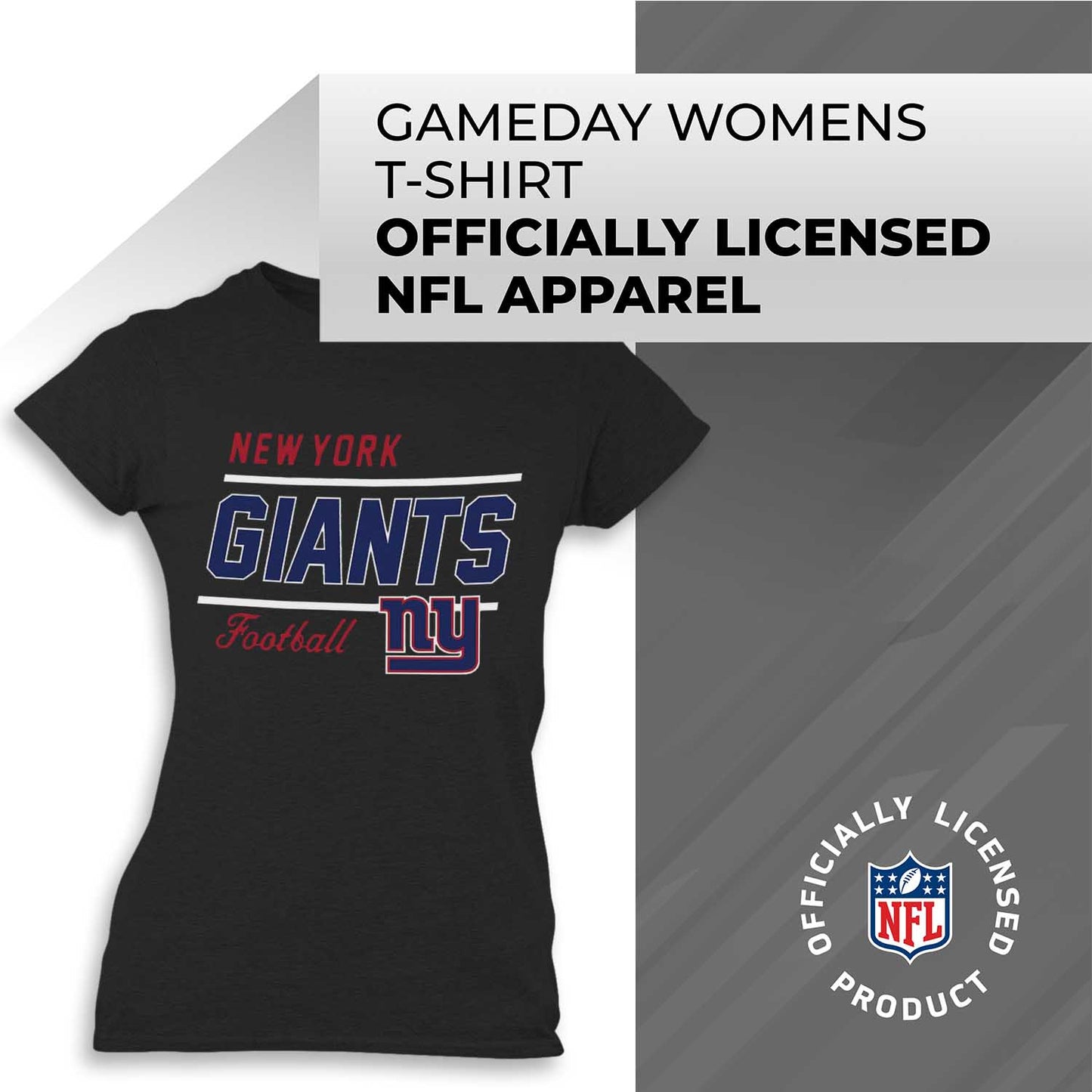 New York Giants NFL Gameday Women's Relaxed Fit T-shirt - Black
