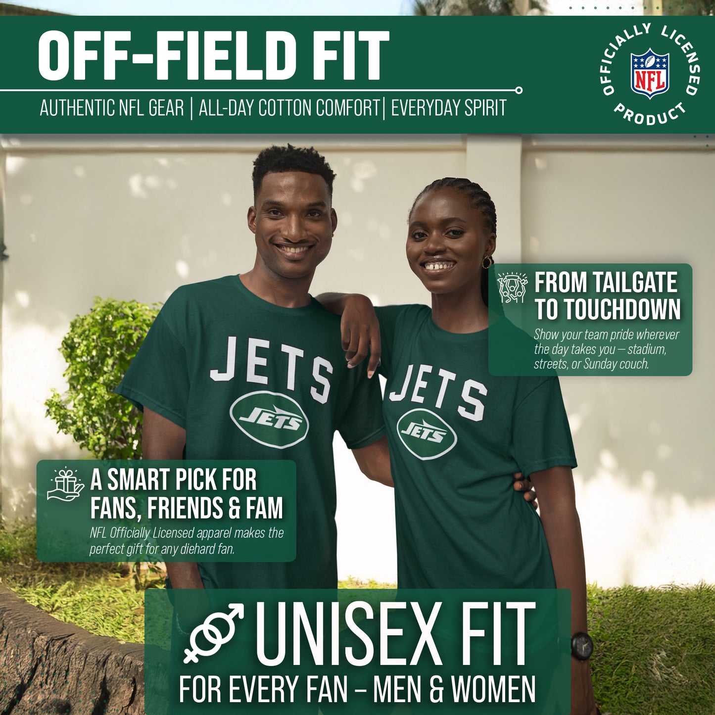 New York Jets NFL Home Team Tee - Forest Green