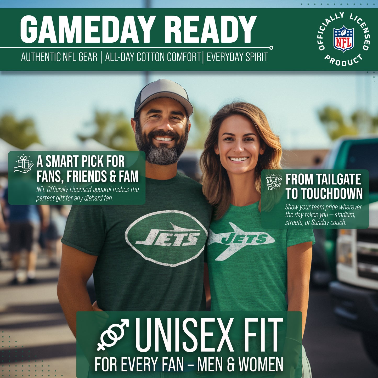 New York Jets NFL Modern Throwback T-shirt - Green