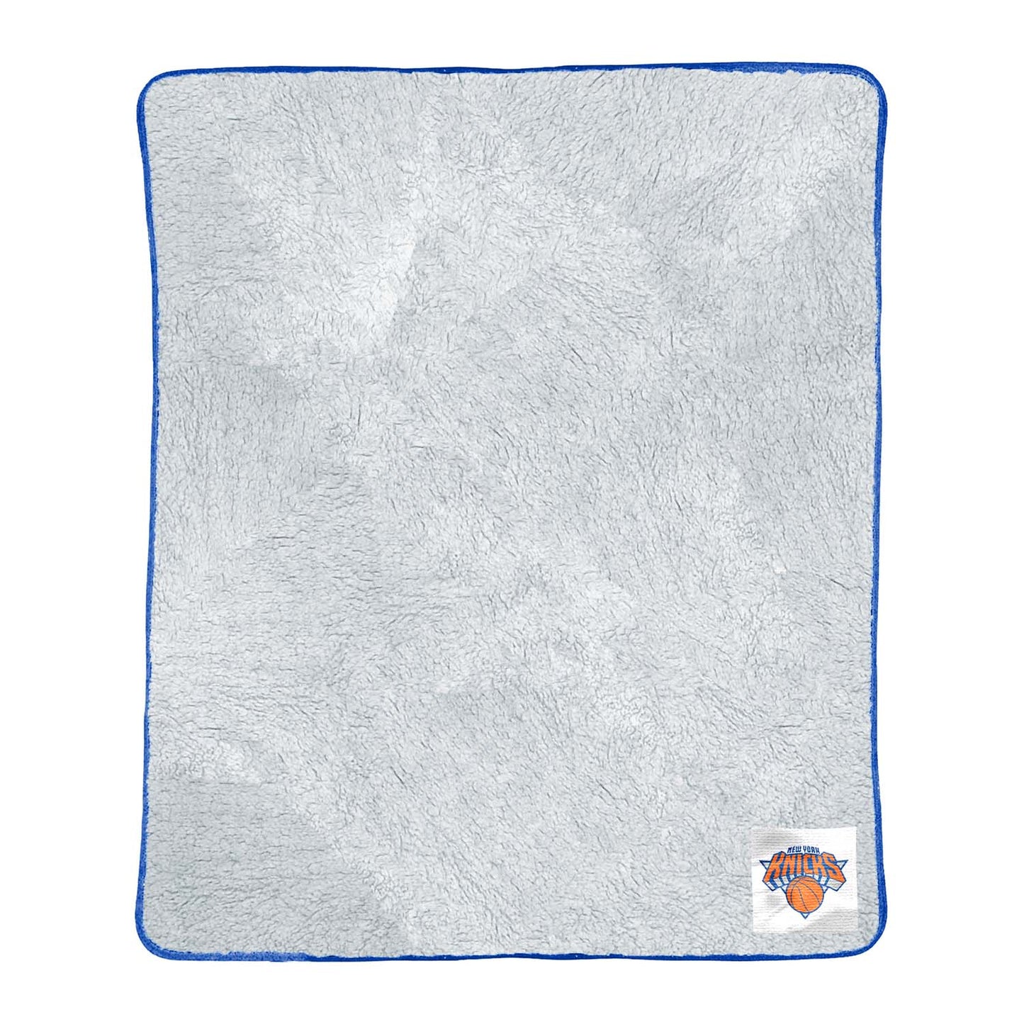 New York Knicks NBA Silk Touch Sherpa Throw Blanket - Blue