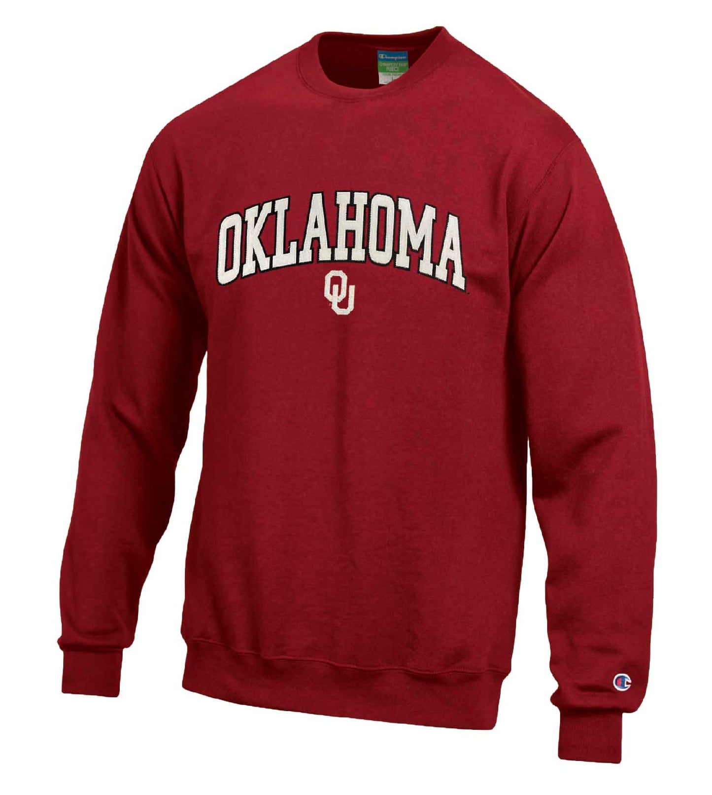 Oklahoma Sooners Adult Tackle Twill Crewneck - Cardinal
