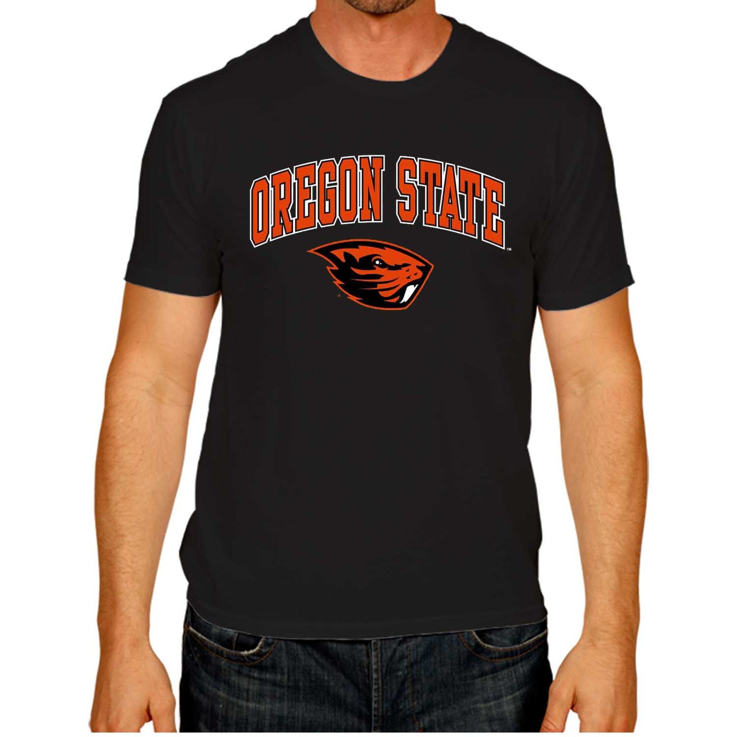 Oregon State Beavers NCAA Adult Gameday Cotton T-Shirt - Black