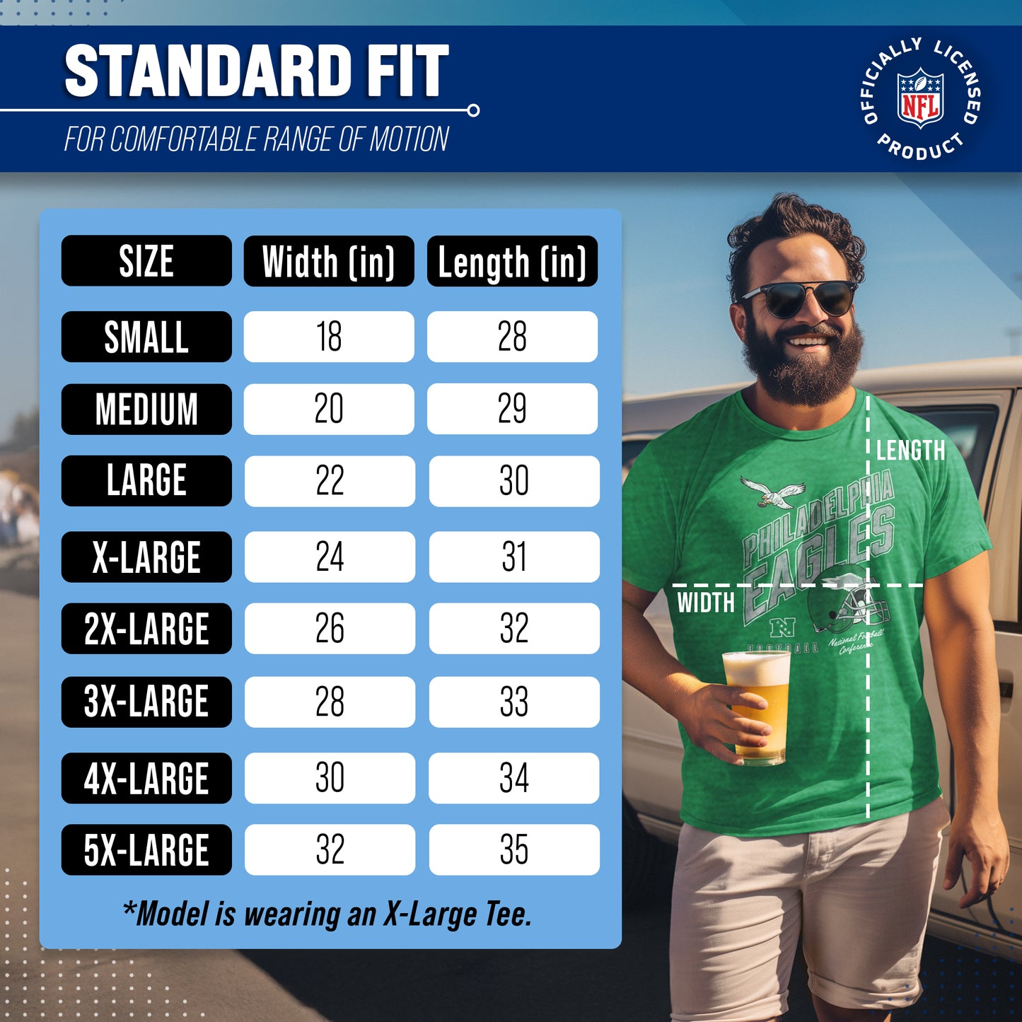 Philadelphia Eagles NFL Adult Distressed Helmet Tag-Less T-Shirt - Kelly Green Heather