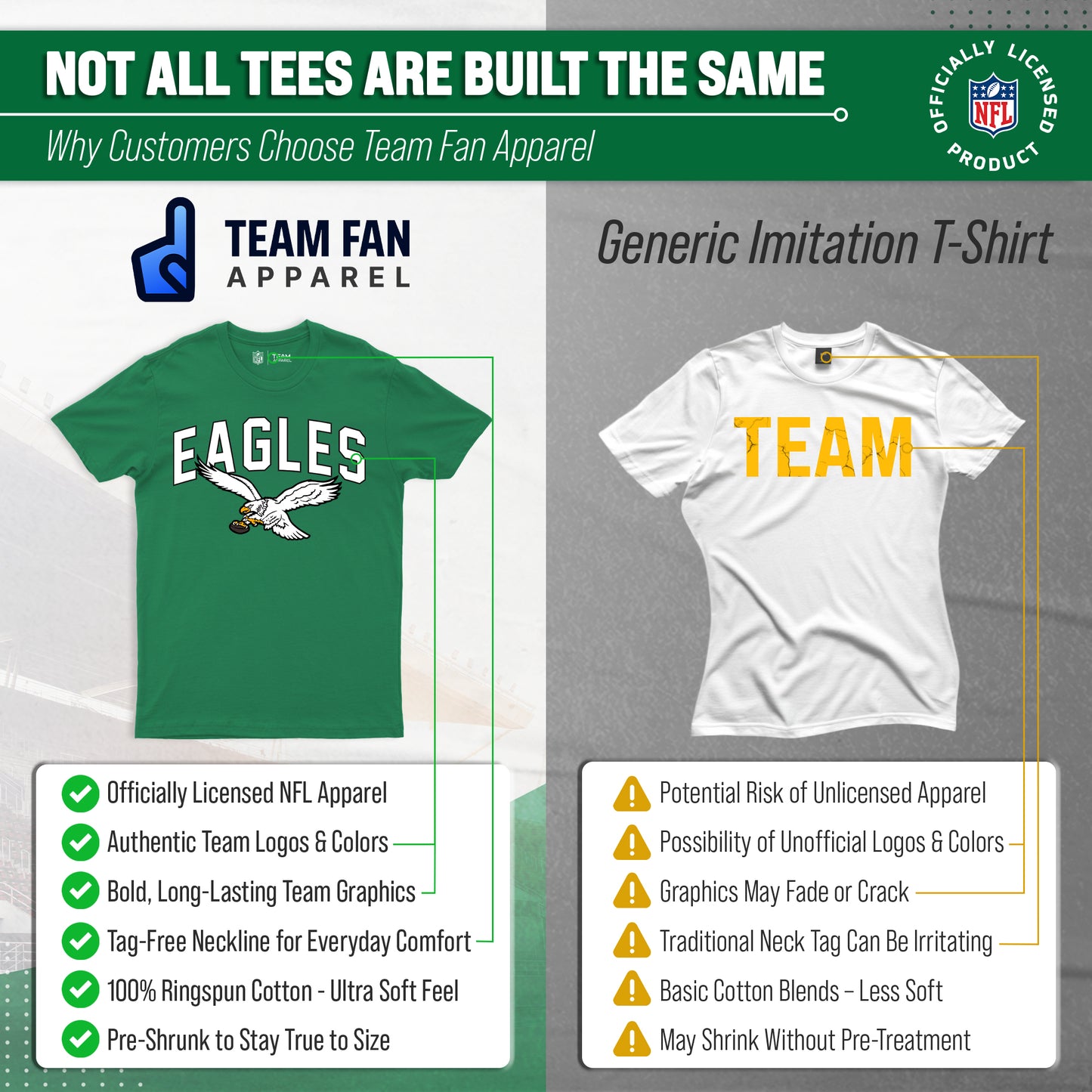 Philadelphia Eagles NFL Home Team Tee - Kelly Green