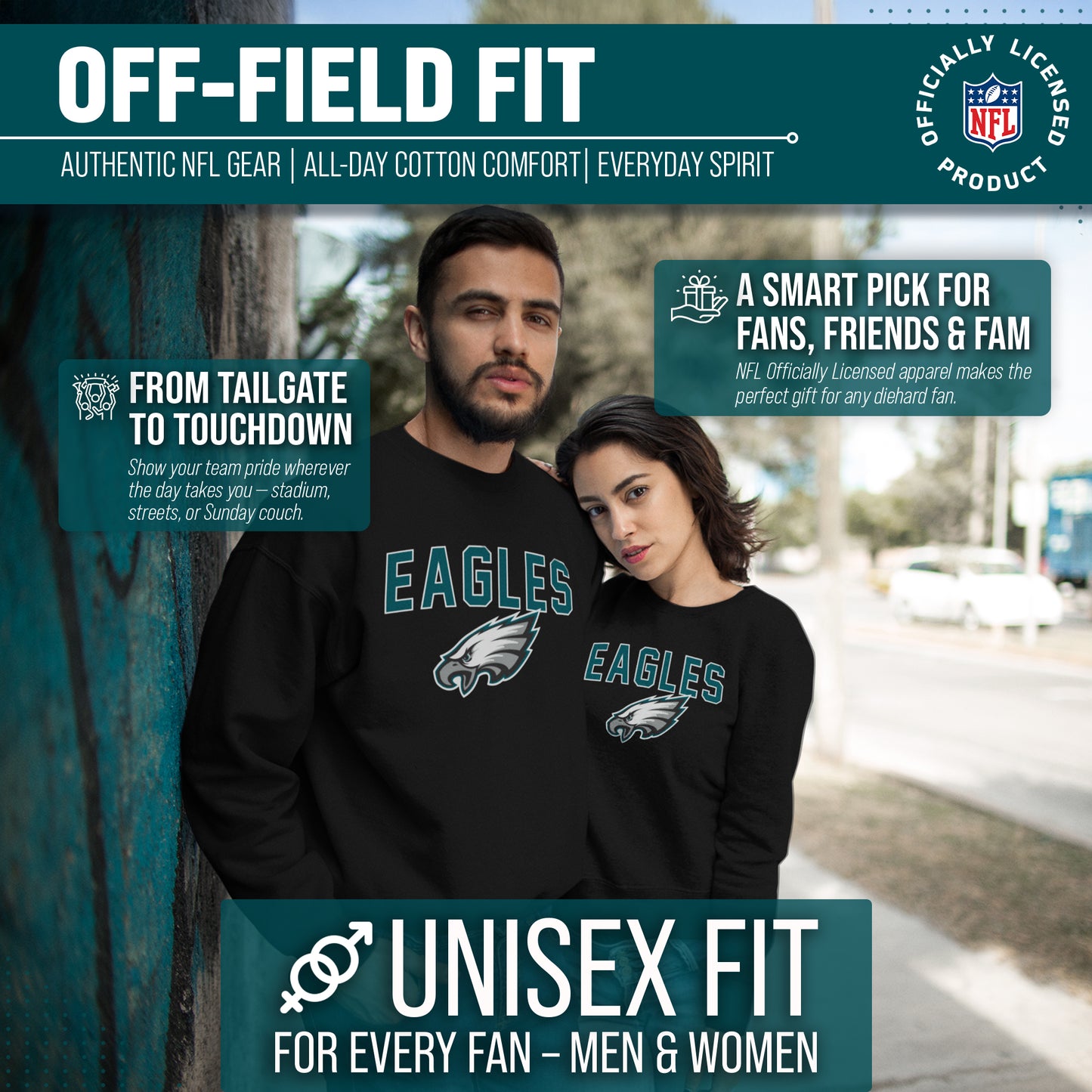 Philadelphia Eagles NFL Home Team Crew - Black