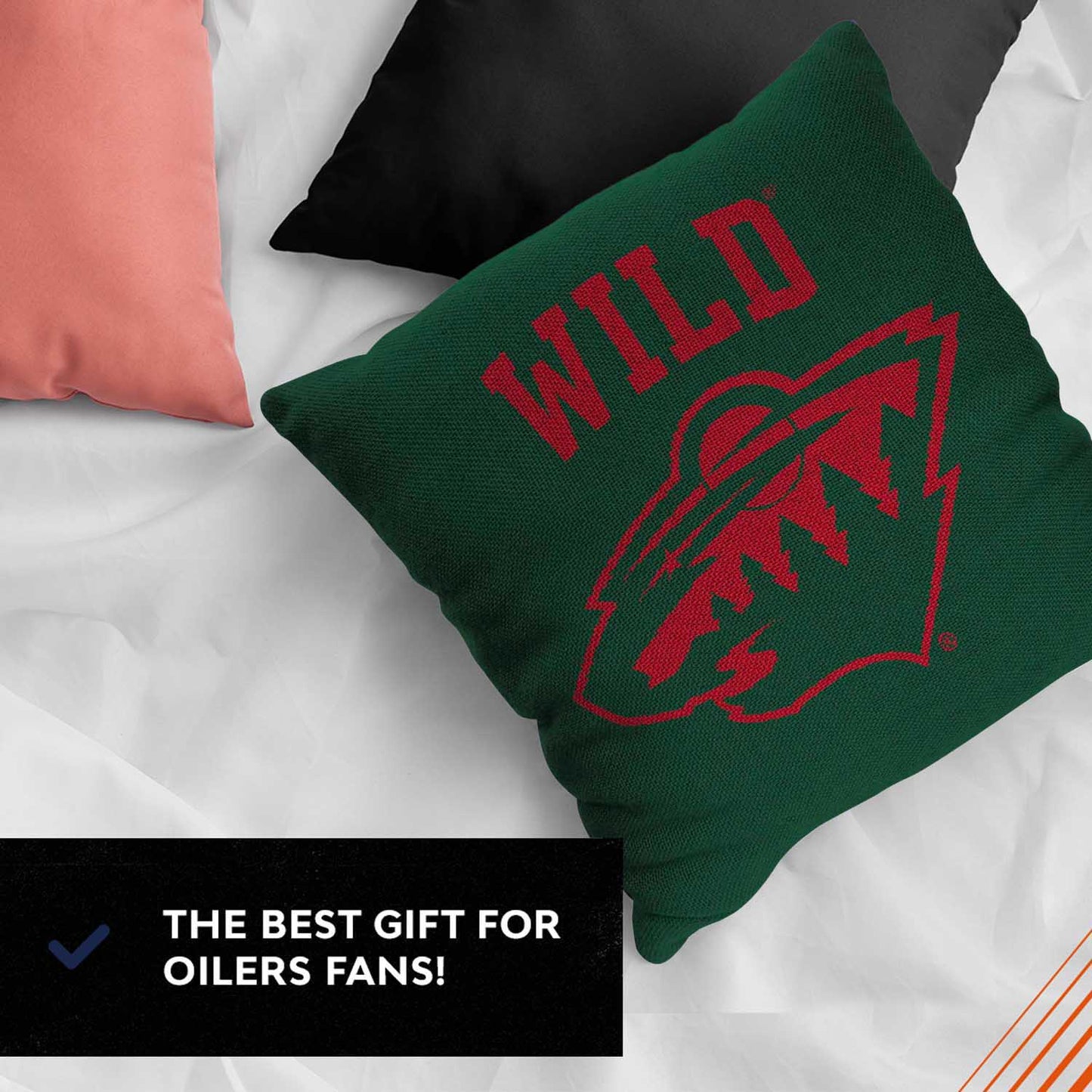 Minnesota Wild NHL Decorative Pillows- Enhance Your Space with Woven Throw Pillows - Green