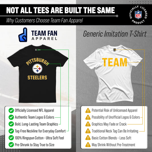 Pittsburgh Steelers NFL Adult Gameday T-Shirt - Black
