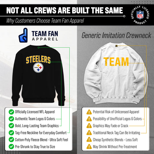 Pittsburgh Steelers NFL Home Team Crew - Black