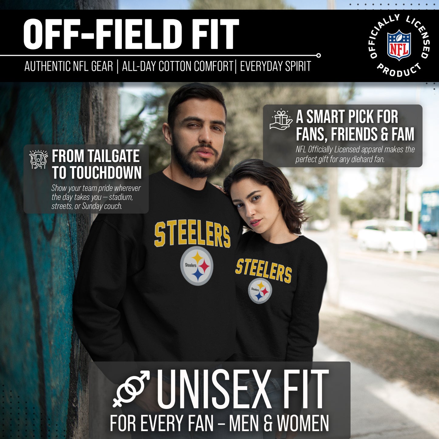 Pittsburgh Steelers NFL Home Team Crew - Black