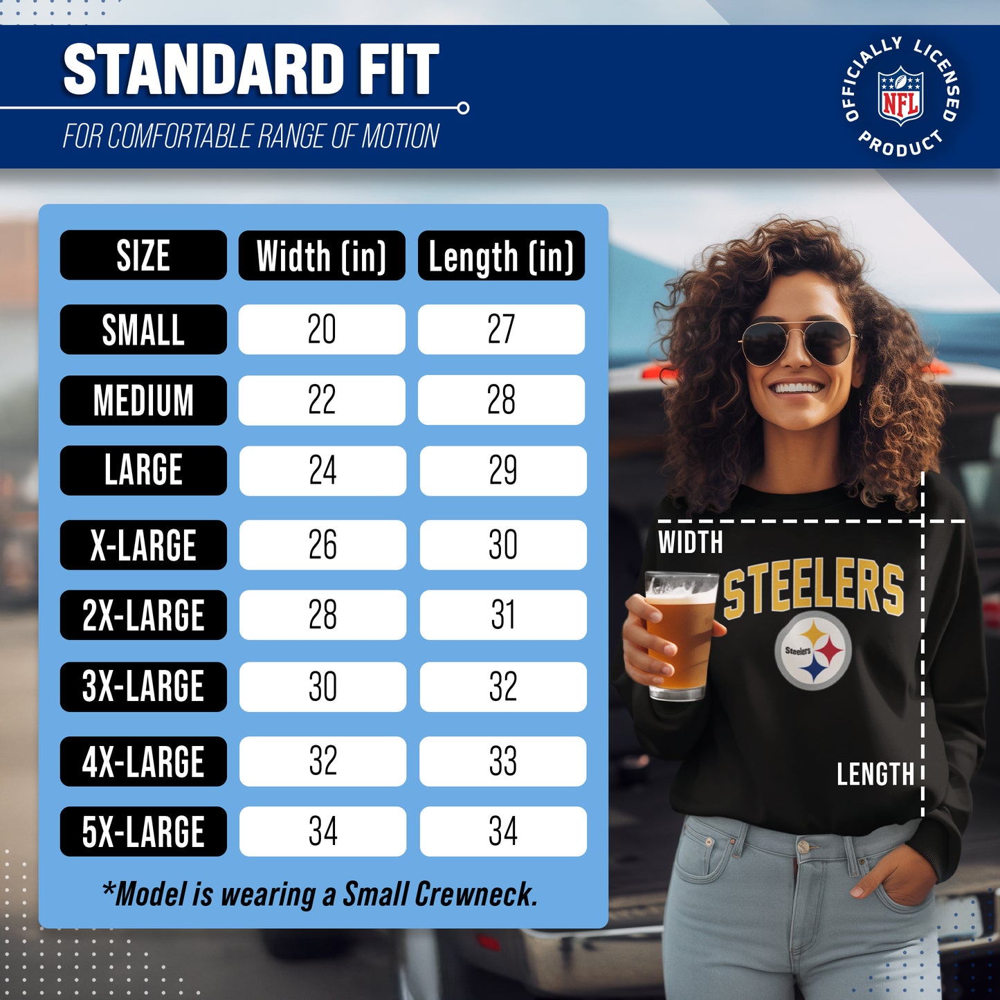 Pittsburgh Steelers NFL Home Team Crew - Black